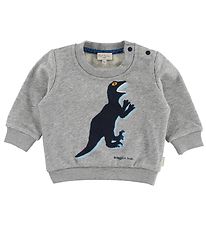 Paul Smith Baby Sweatshirt - Ventura - Gråmeleret m. Dinosaur