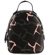 Emporio Armani Rygsk - Sort m. Army/Rosa Print