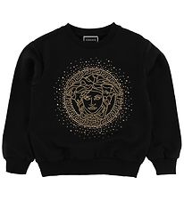 Versace Sweatshirt - Sort m. Guld Medusa