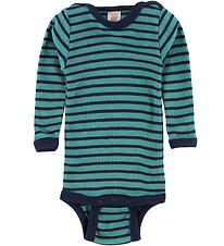 Engel Body l/ - Uld/Silke - Turkis/Navy