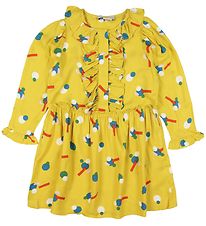 Stella McCartney Kids Kjole - Viskose - Gul m. Mnster