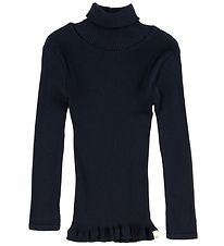Minimalisma Bluse m. Krave - Bui - Silke/Bomuld - Dark Blue Minimalisma Bluse m. Krave - Bui - Silke/Bomuld - Dark Blue