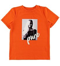 Hound T-shirt - Orange m. Print