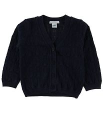 MP Cardigan - Uld/Bomuld - Navy m. Glimmer