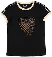 EA7 T-shirt - Sort m. Print/Logostribe