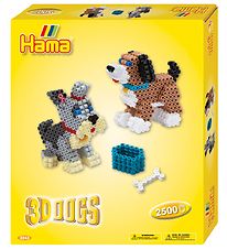 Hama Midi Perlesæt - 2500 stk - 3D - Hunde