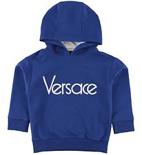 Versace Hættetrøje - Blå/Hvid m. Logo