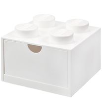 LEGO Storage Opbevaringsskuffe - 4 Knopper - 15x15x9 - Hvid