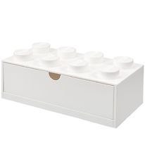 LEGO® Storage Opbevaringsskuffe - 8 Knopper - 31x15x9 - Hvid