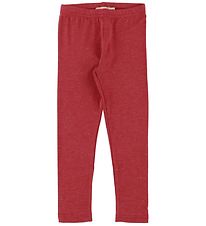 MarMar X-Mas Leggings - Lisa - Rød m. Guldglimmer
