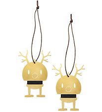 Hoptimist Julepynt - Small Reindeer - 2 stk - 9 cm - Solid Brass Hoptimist Julepynt - Small Reindeer - 2 stk - 9 cm - Solid Brass