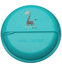 Carl Oscar Snackbox - 15 cm - Turquoise Giraffe