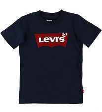 Levis T-shirt - Batwing - Navy m. Logo