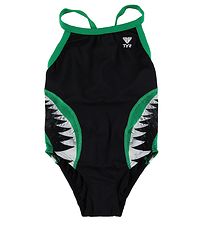 TYR Badedragt - Shark Bite Diamondfit - Sort/Grøn