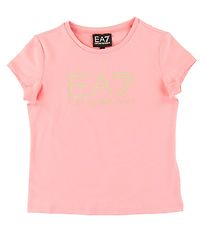 EA7 T-shirt - Quartz Pink m. Slvglimmer