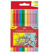 Faber-Castell Tuscher - Grip - 10 stk - Neon/Pastel