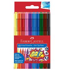 Faber-Castell Tuscher - Grip - 10 stk - Multifarvet