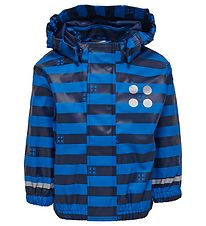 LEGO® Wear Regnjakke - Blå/Navystribet