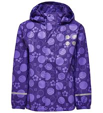 LEGO® Wear Regnjakke - Lilla m. Print