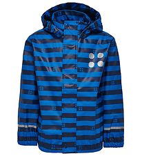 LEGO® Wear Regnjakke - Blå/Navystribet