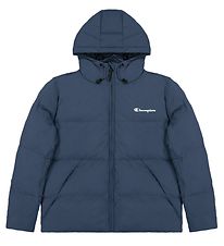 Champion Fashion Dynejakke - Blå m. Logo