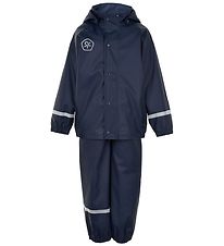 Color Kids Regntøj m. Seler - PU - Dress Blues