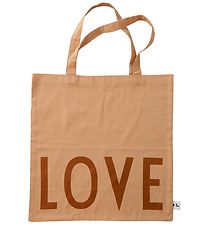 Design Letters Shopper - Love - Brun