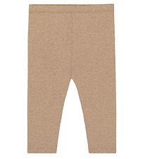 Monsieur Mini Leggings - Beige Melange m. Croissant