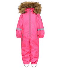 Hulabalu Flyverdragt - Happy Snowsuit - Pink Glo