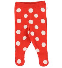 Stella McCartney Kids Leggings m/f - Strik - Rd m. Prikker