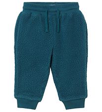 Stella McCartney Kids Fleecebukser - Petroleumsbl m. Rv