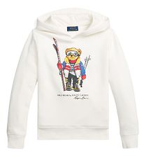 Polo Ralph Lauren Hættetrøje - Classics IV - Hvid m. Bamse Polo Ralph Lauren Hættetrøje - Classics IV - Hvid m. Bamse
