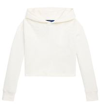 Polo Ralph Lauren Hættetrøje - Cropped - Hvid