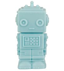 A Little Lovely Company Lampe - 14 cm - Robot - Smoky Blue