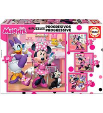 Educa Puslespil - 4 Forskellige - Minnie Happy Helpers
