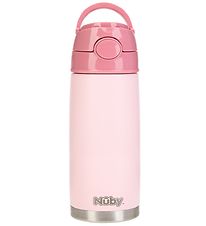 Nuby Termoflaske m. Sugerr - 420ml - Pink