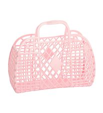 Sun Jellies Mini Foldekurv - Retro - 15x6x13 cm - Pink