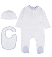 Dolce & Gabbana Gaveæske - Heldragt/Savlesmæk/Hue - Hvid/Lyseblå Dolce & Gabbana Gaveæske - Heldragt/Savlesmæk/Hue - Hvid/Lyseblå
