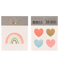 Meri Meri Tatoveringer - Small - Rainbow & Hearts