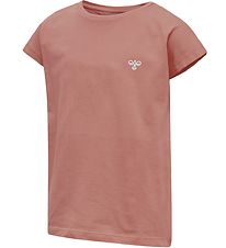 Hummel T-shirt - hmlDiza - Mørk Rosa