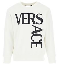 Versace Sweatshirt - Logo - Hvid/Sort