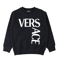 Versace Sweatshirt - Logo - Sort/Hvid