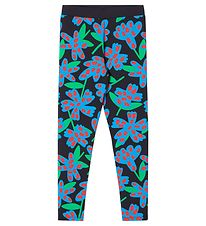 Stella McCartney Kids Leggings - Spotty Flowers - Sort/Blomstret Stella McCartney Kids Leggings - Spotty Flowers - Sort/Blomstret
