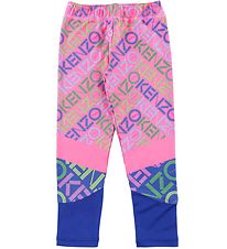 Kenzo Leggings - Exclusive Edition - Neon Pink/Bl m. Logo