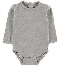 Mini A Ture X-Mas Body l/ - Maxie - Light Grey Melange