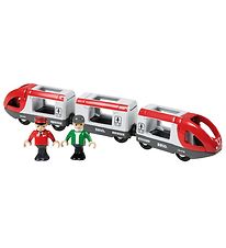 BRIO Passagertog - 5 dele - Rd/Hvid 33505