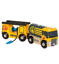 BRIO Tankbil m. Vogn - 17,3 cm - Gul 33907