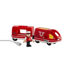 BRIO Genopladeligt Tog m. USB-kabel - 18,9 cm - Rød 33746
