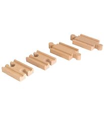 BRIO World Lige Skinner - 4 dele - Mini - Træ 33393