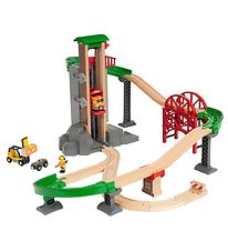 BRIO World Togbane m. Lagerbygning - 32 dele - Lft & Ls 33887